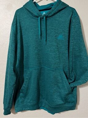adidas Teal Heather Pullover Hoodie